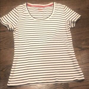 Navy and White Striped Tee